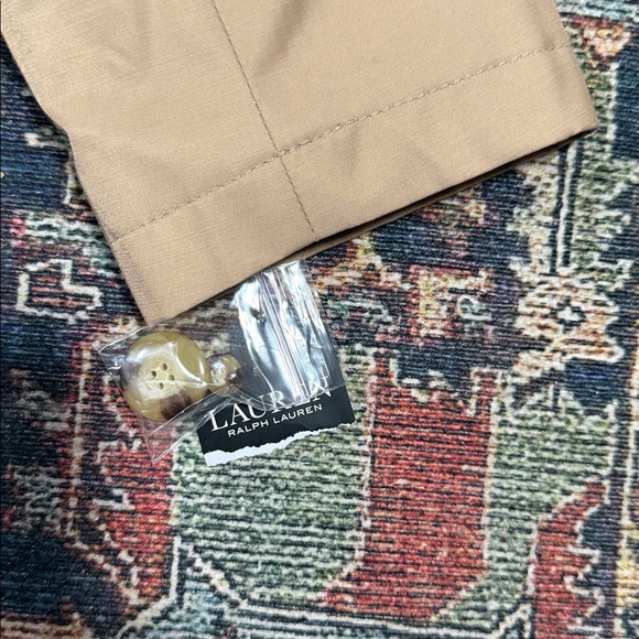 New Lauren Ralph Lauren Hooded Trench Coat in Tan XXL - Picture 4 of 8